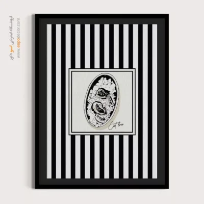 تابلو مینیمال تم مشکی - اسپو دکور