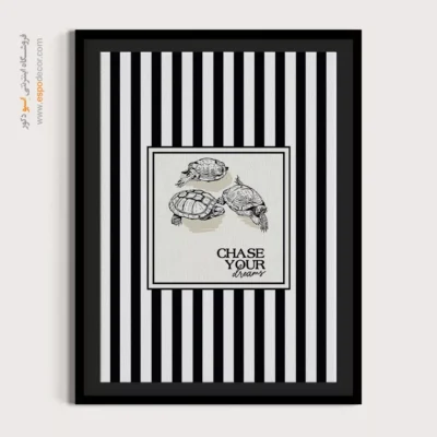 تابلو مینیمال تم مشکی - اسپو دکور