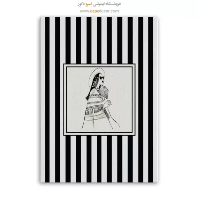 تابلو مینیمال تم مشکی - اسپو دکور