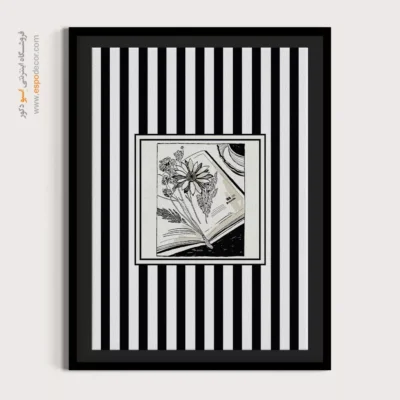 تابلو مینیمال تم مشکی - اسپو دکور