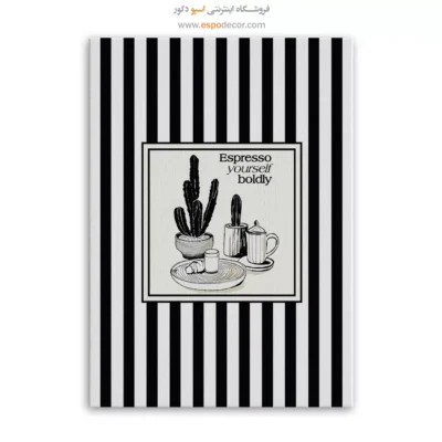 تابلو مینیمال تم مشکی - اسپو دکور