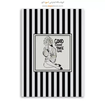 تابلو مینیمال تم مشکی - اسپو دکور