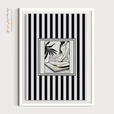 تابلو مینیمال تم مشکی - اسپو دکور