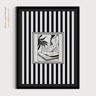 تابلو مینیمال تم مشکی - اسپو دکور