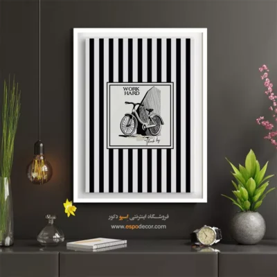 تابلو مینیمال تم مشکی - اسپو دکور