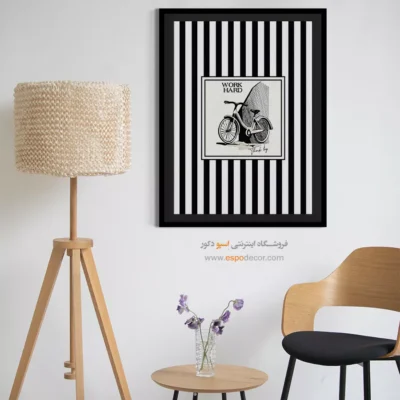 تابلو مینیمال تم مشکی - اسپو دکور