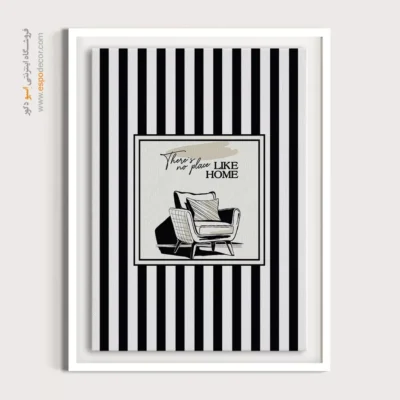 تابلو مینیمال تم مشکی - اسپو دکور