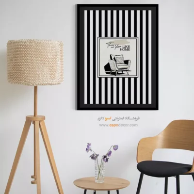 تابلو مینیمال تم مشکی - اسپو دکور