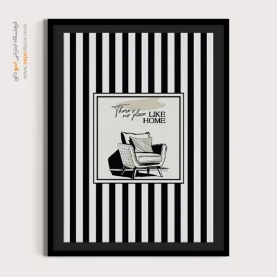 تابلو مینیمال تم مشکی - اسپو دکور