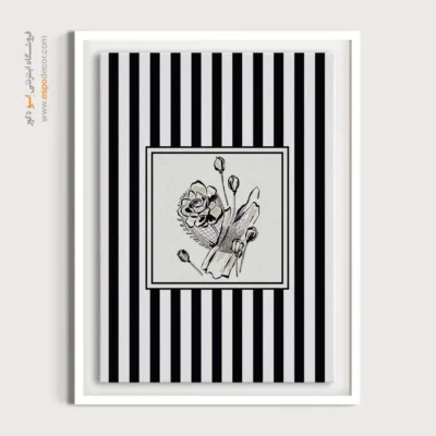 تابلو مینیمال تم مشکی - اسپو دکور