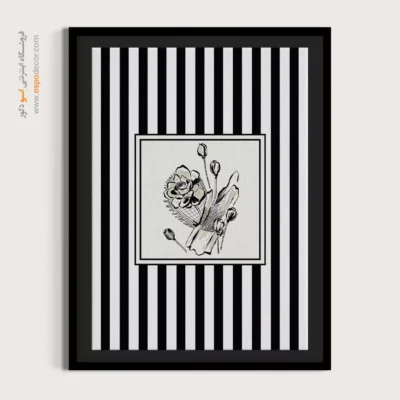 تابلو مینیمال تم مشکی - اسپو دکور