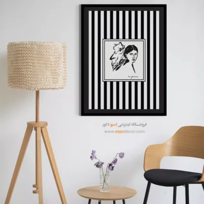 تابلو مینیمال تم مشکی - اسپو دکور