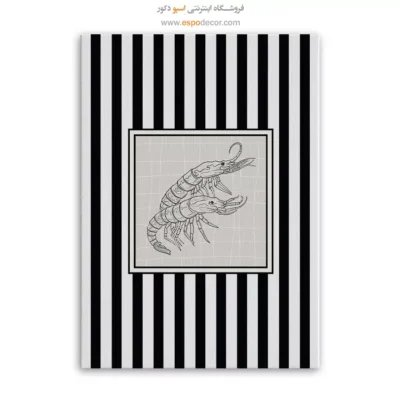 تابلو مینیمال تم مشکی - اسپو دکور