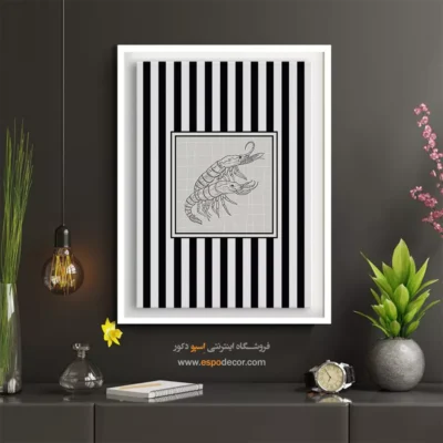 تابلو مینیمال تم مشکی - اسپو دکور
