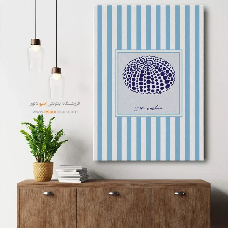 تابلو مینیمال تم آبی - Image 8