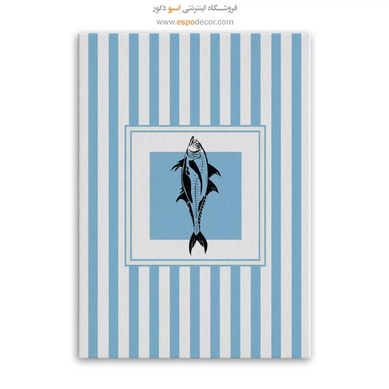 تابلو مینیمال تم آبی - Image 6