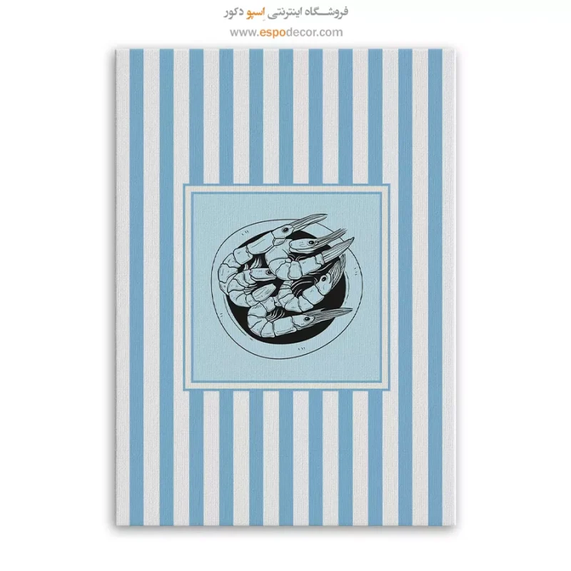 تابلو مینیمال تم آبی - Image 6