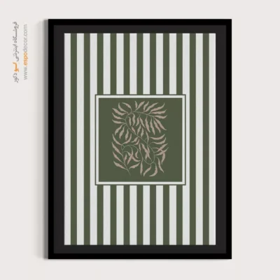 تابلو مینیمال تم سبز - اسپو دکور