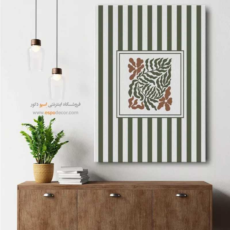 تابلو مینیمال تم سبز - Image 8
