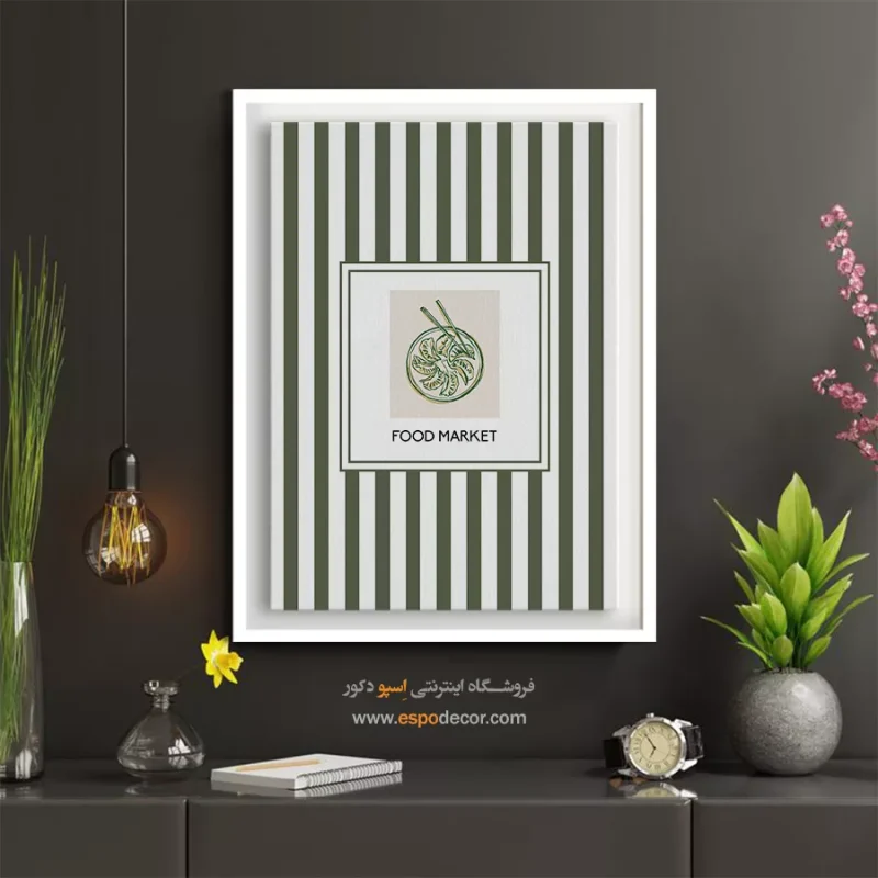 تابلو مینیمال تم سبز - Image 3