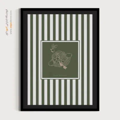 تابلو مینیمال تم سبز - اسپو دکور