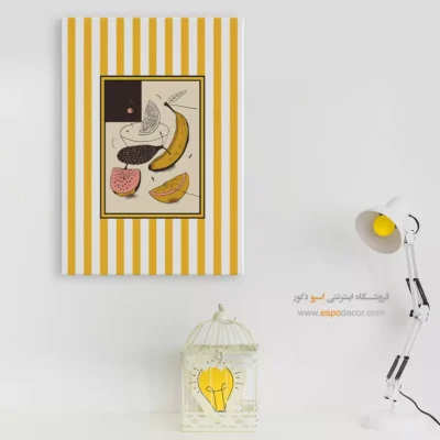تابلو مینیمال تم زرد - اسپو دکور
