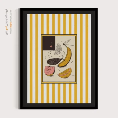 تابلو مینیمال تم زرد - اسپو دکور