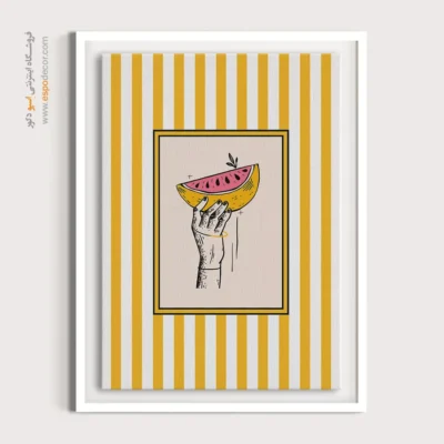 تابلو مینیمال تم زرد - اسپو دکور