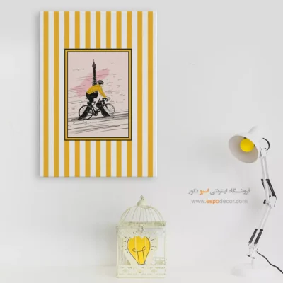 تابلو مینیمال تم زرد - اسپو دکور