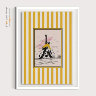 تابلو مینیمال تم زرد - اسپو دکور