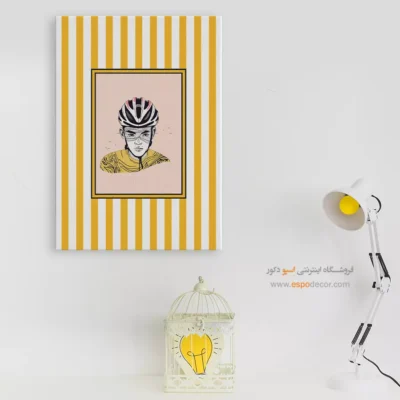 تابلو مینیمال تم زرد - اسپو دکور