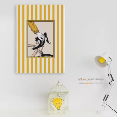 تابلو مینیمال تم زرد - اسپو دکور