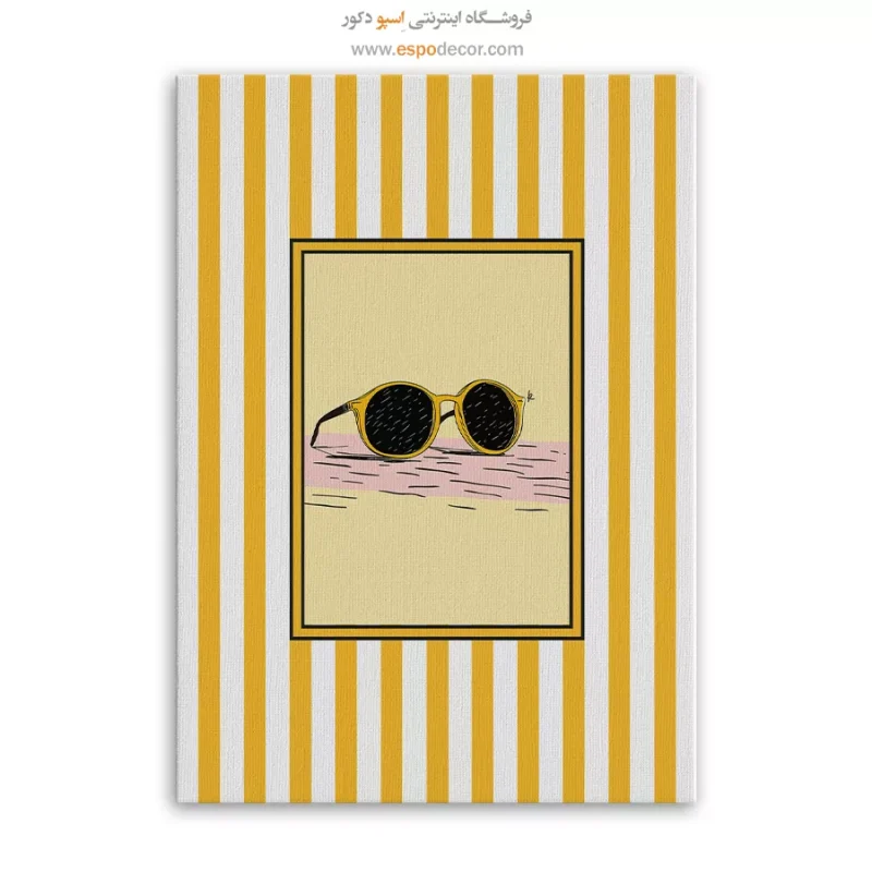 تابلو مینیمال تم زرد - Image 6
