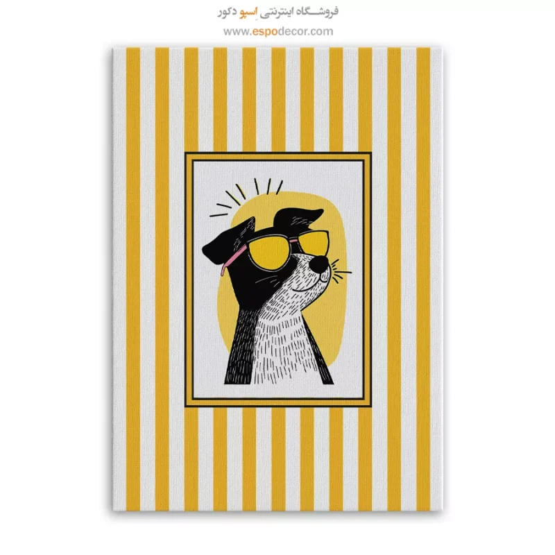 تابلو مینیمال تم زرد - Image 6