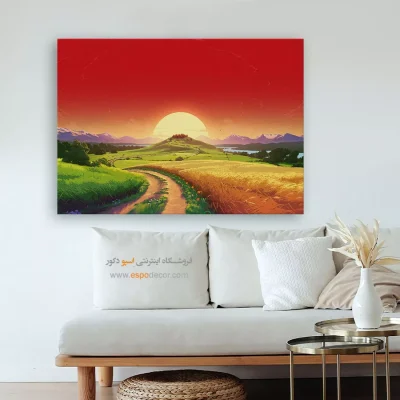 تابلو آرامشبخش - خواب واپسین – تابلو مدرن - اسپو دکور