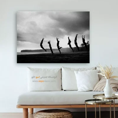 تابلو دکوراتیو اتاق خواب - مه سپید – تابلو مدرن - اسپو دکور