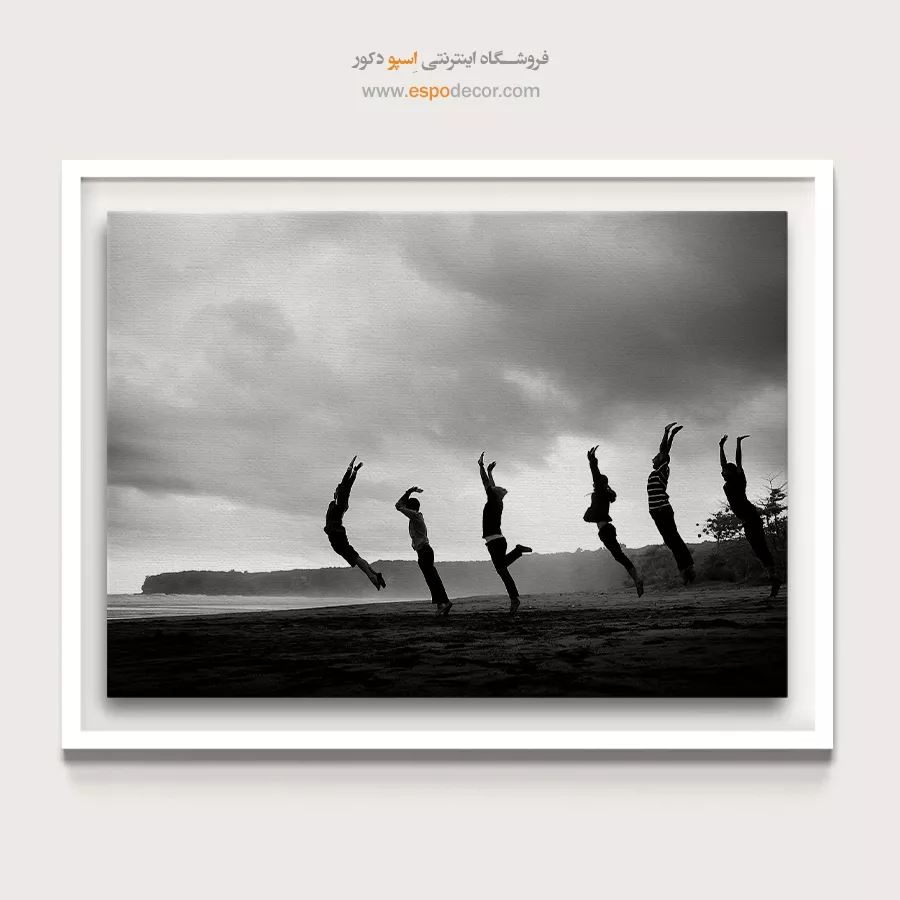 تابلو دکوراتیو اتاق خواب - مه سپید – تابلو مدرن - اسپو دکور