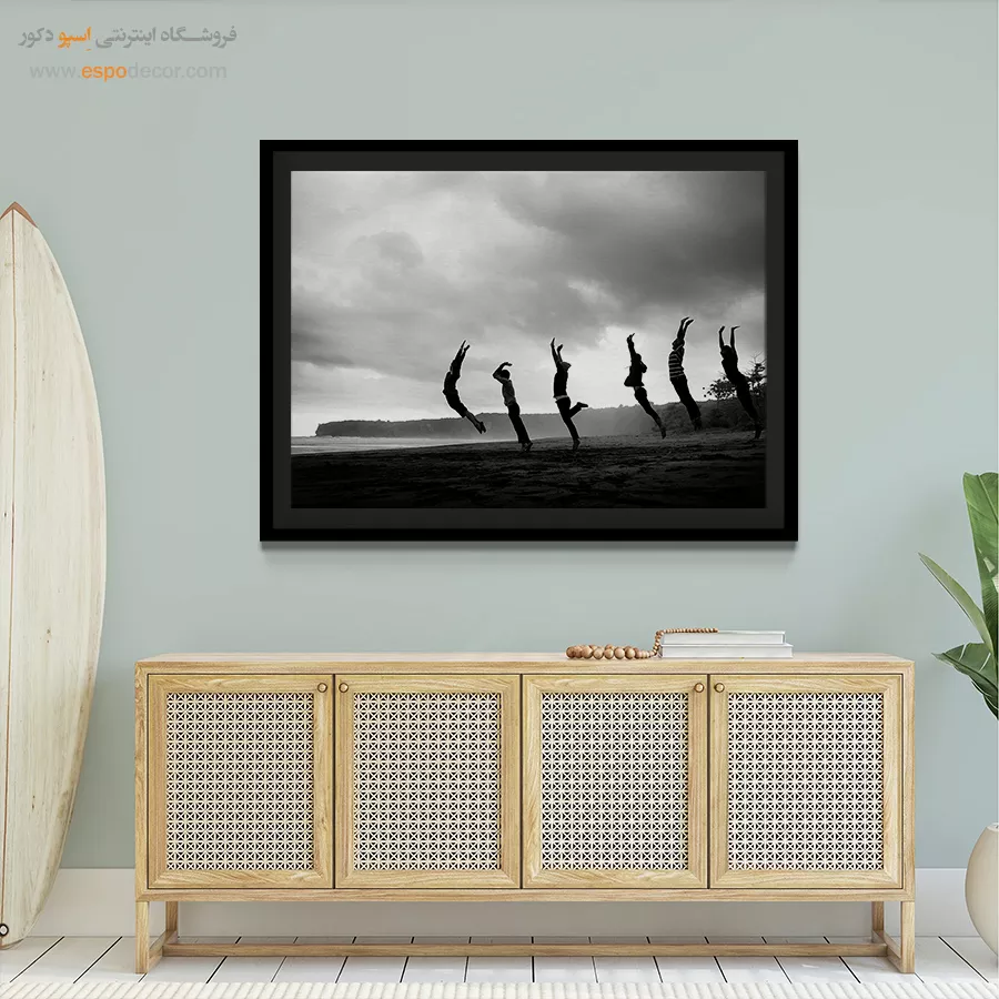 تابلو دکوراتیو اتاق خواب - مه سپید – تابلو مدرن - اسپو دکور