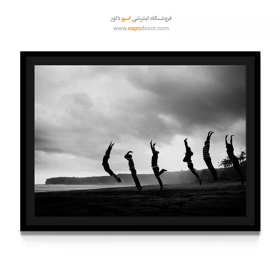 تابلو دکوراتیو اتاق خواب - مه سپید – تابلو مدرن - اسپو دکور