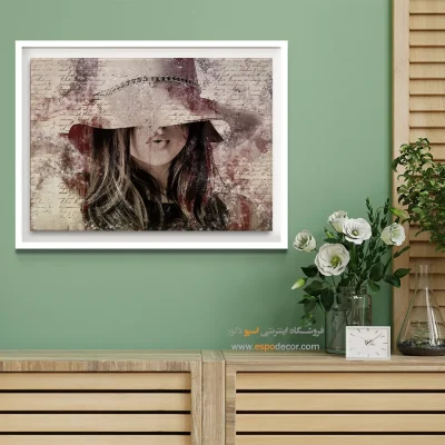 تابلو مینیمال هدیه روز مادر - خواب خاموش – تابلو مدرن - اسپو دکور