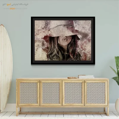 تابلو مینیمال هدیه روز مادر - خواب خاموش – تابلو مدرن - اسپو دکور