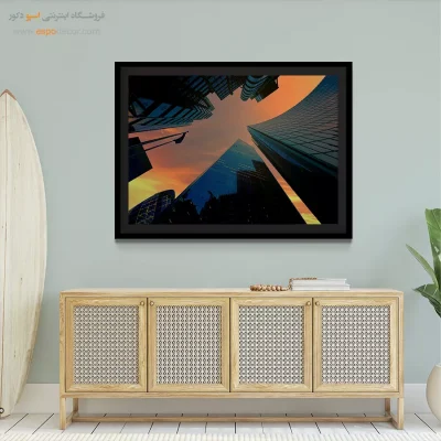 تابلو زیبا - آبی آرام – تابلو مدرن - اسپو دکور