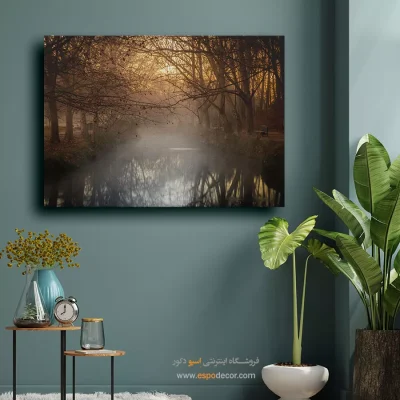 تابلو چاپی انتزاعی - افق سپید – تابلو مدرن - اسپو دکور