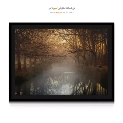 تابلو چاپی انتزاعی - افق سپید – تابلو مدرن - اسپو دکور