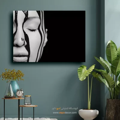 تابلو هنری تأملبرانگیز - موج دلتنگ – تابلو مدرن - اسپو دکور