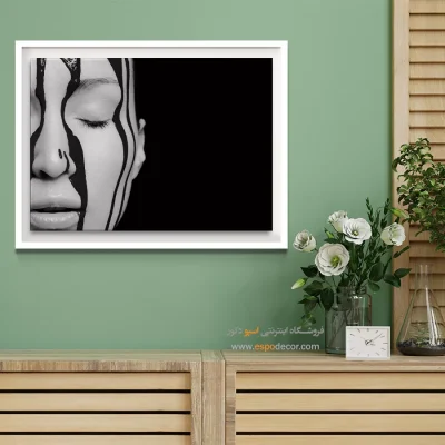 تابلو هنری تأملبرانگیز - موج دلتنگ – تابلو مدرن - اسپو دکور