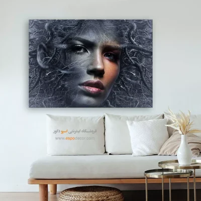 تابلو فانتزی آبرنگ - پاییز واپسین – تابلو مدرن - اسپو دکور