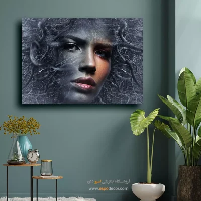 تابلو فانتزی آبرنگ - پاییز واپسین – تابلو مدرن - اسپو دکور