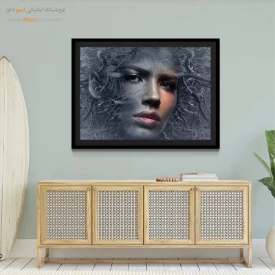 تابلو فانتزی آبرنگ - پاییز واپسین – تابلو مدرن - اسپو دکور