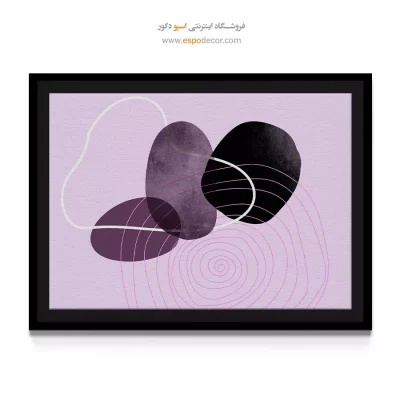 تابلو مینیمال سالن پذیرایی - طلوع روشن – تابلو مدرن - اسپو دکور